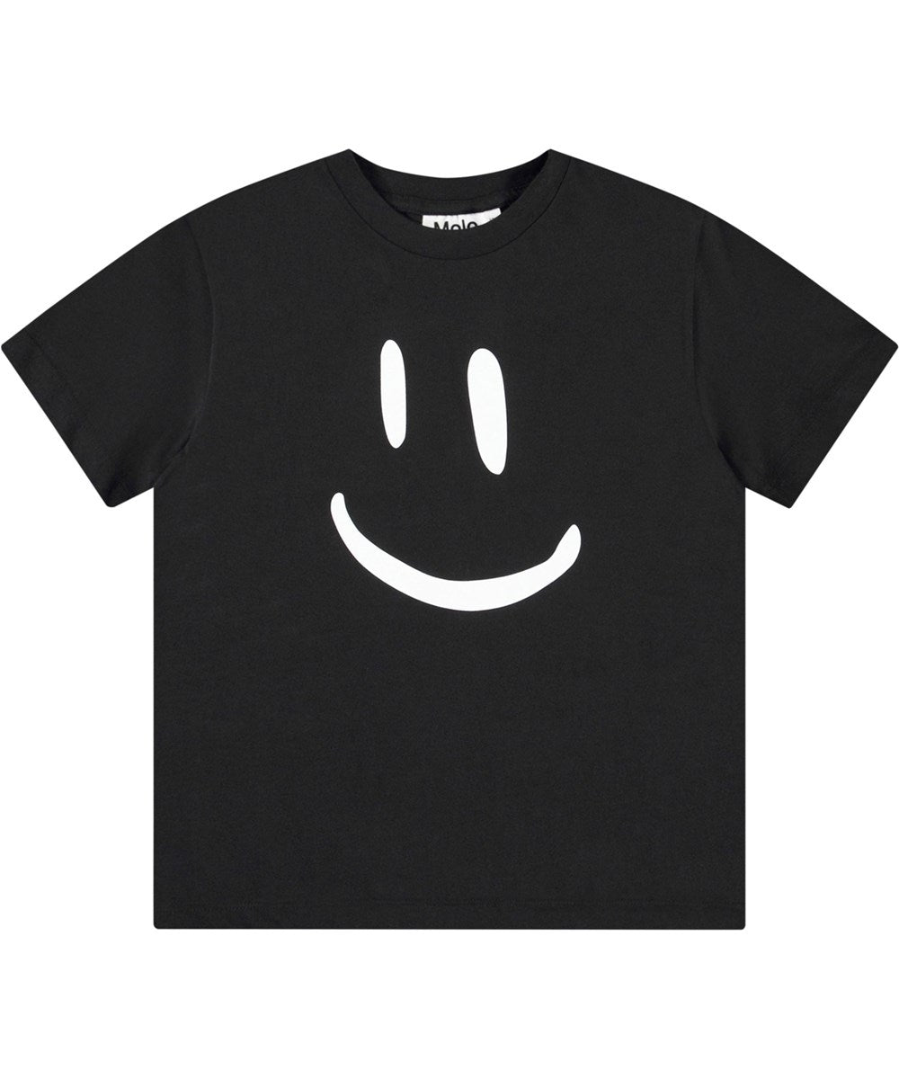 T-SHIRT NERA SMILE MOLO