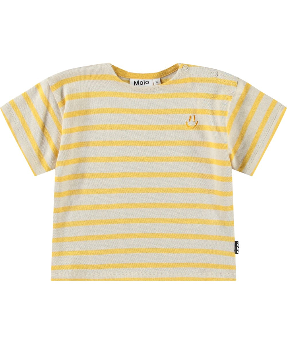 T-SHIRT RIGATA GIALLA MOLO
