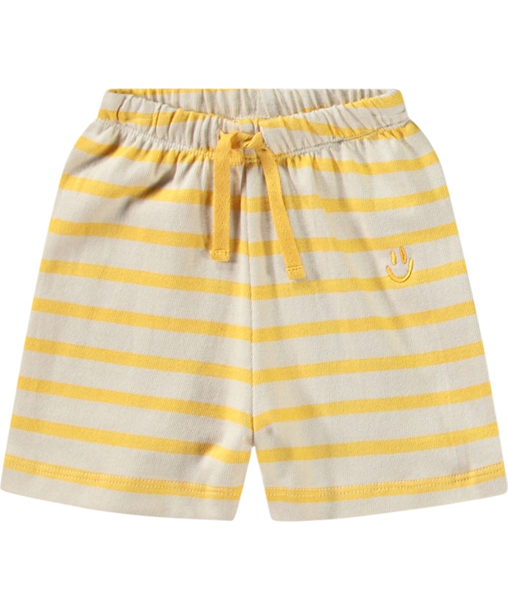 PANTALONCINO RIGATO GIALLO MOLO