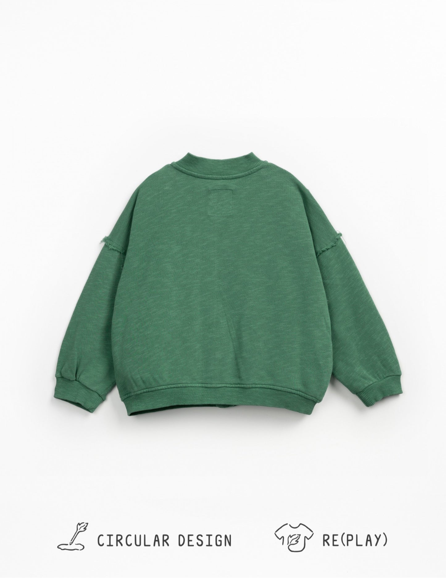 Felpa verde zip Play Up