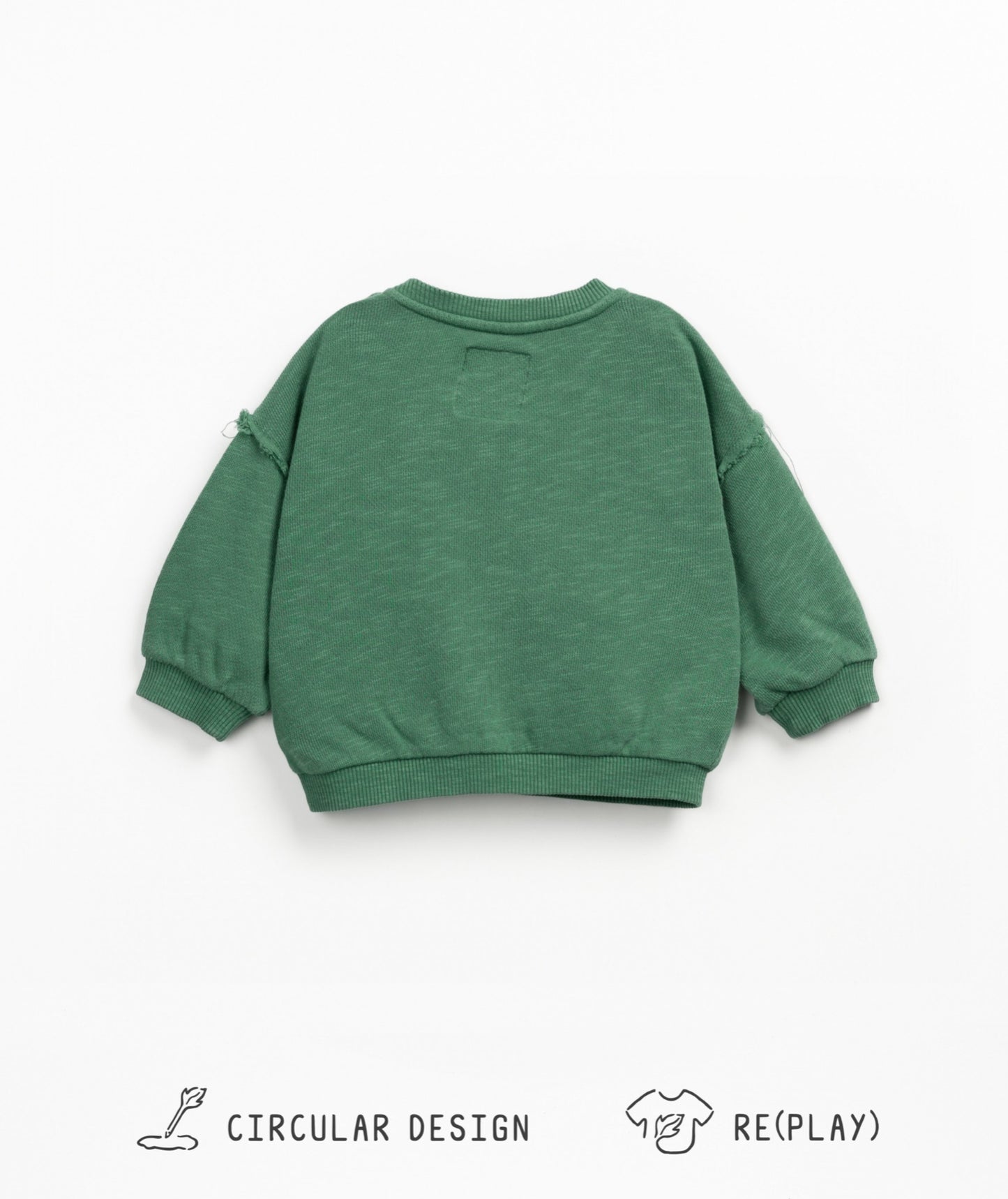 Felpa verde girocollo Play Up