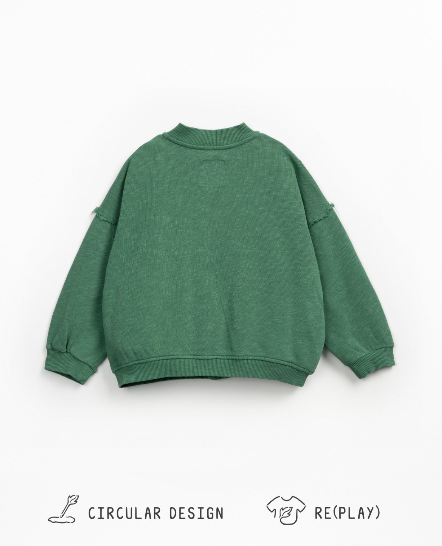 Felpa verde zip Play Up