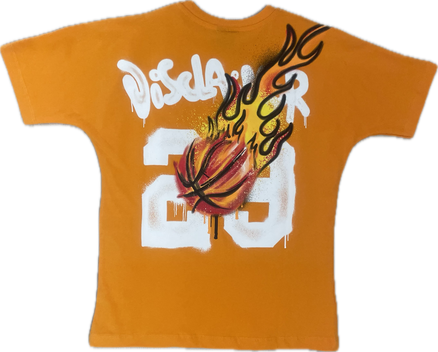 T-shirt arancio Disclaimer