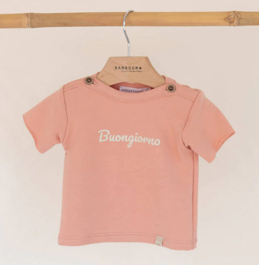 T-shirt buongiorno rosa Bamboom