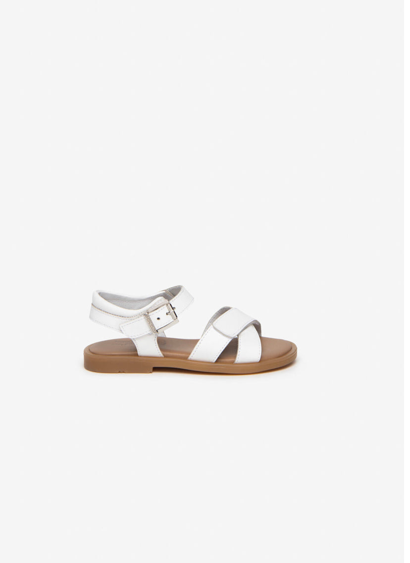Sandali bianchi in pelle