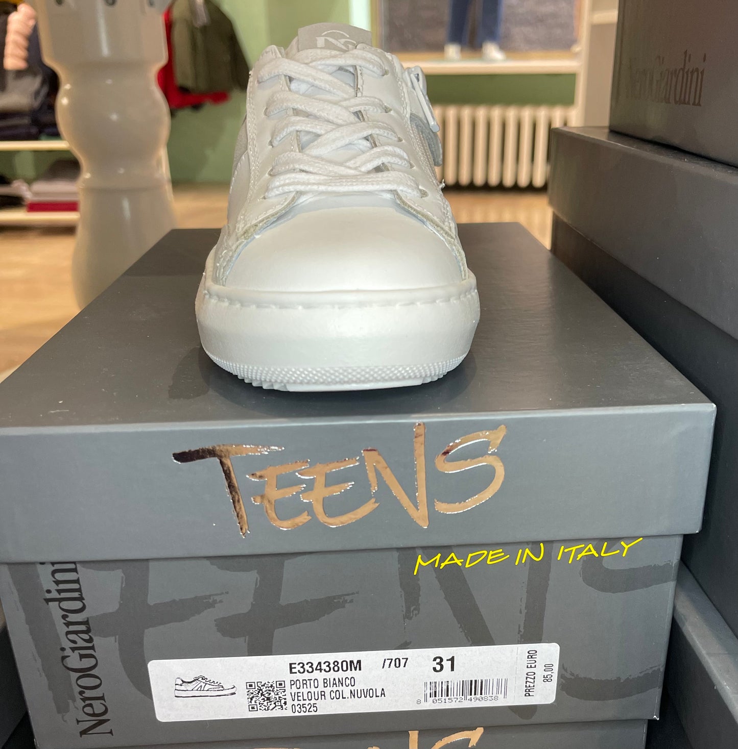 Sneakers nuvola stringate zip