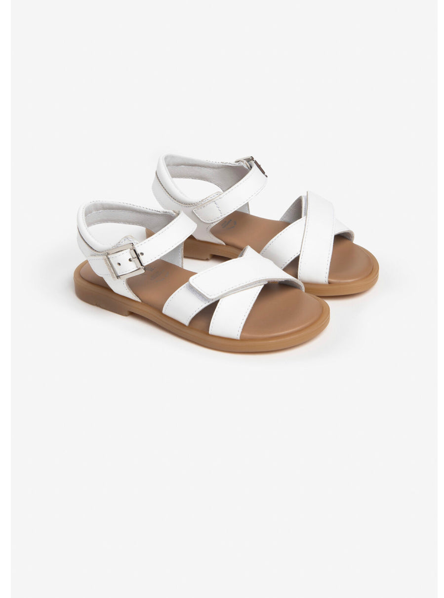 Sandali bianchi in pelle