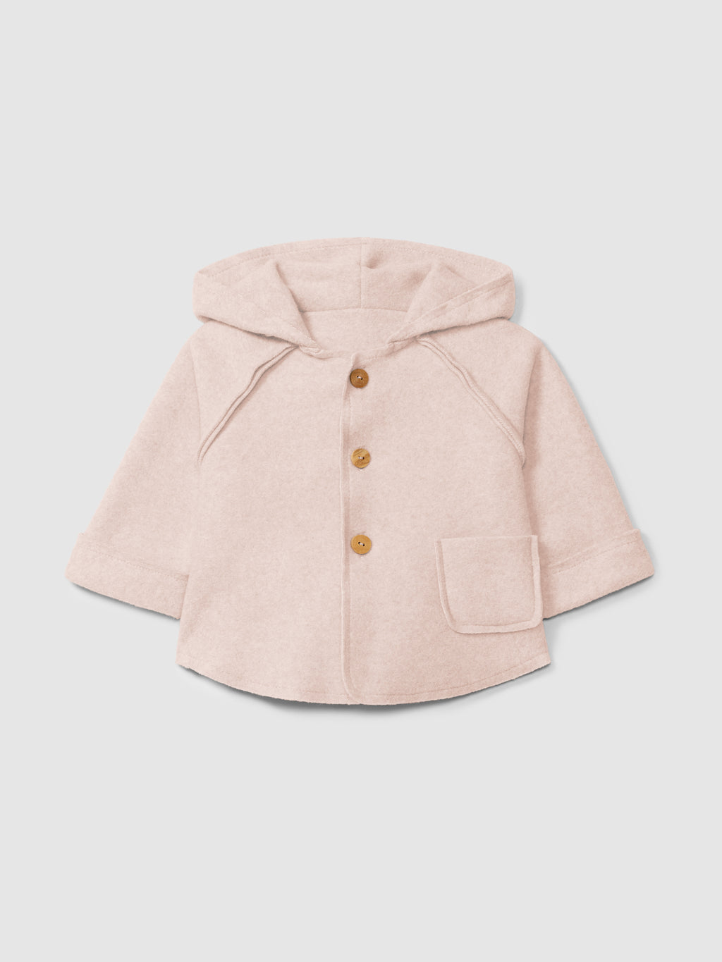 GIACCA CON CAPPUCCIO IN PANNO ROSA/AZZURRO