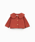 CARDIGAN COLLETTO MATTONE