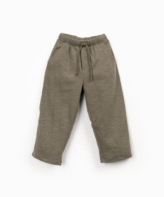 PANTALONE FIAMMATO OLIVA