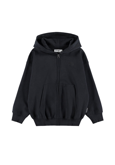 FELPA ZIP NERO Marley