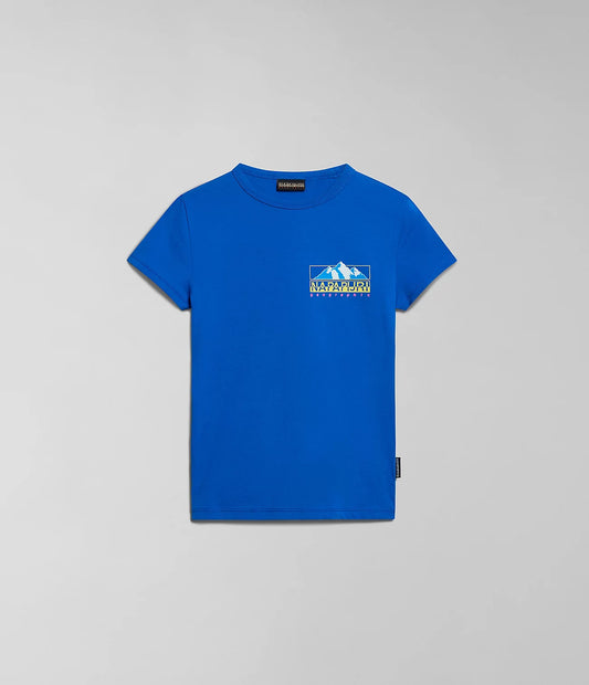 T-shirt logo blu Napapijri