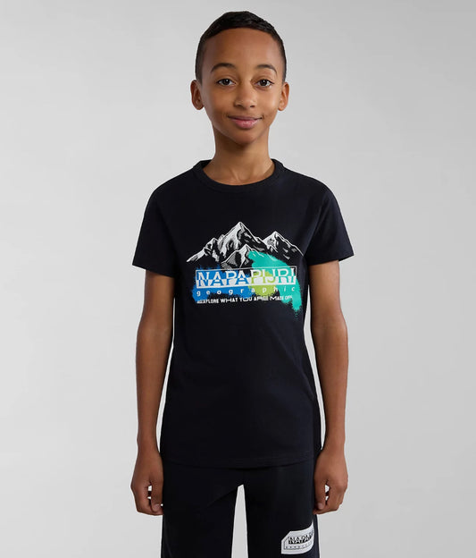 T-shirt logo montagne Napapijri