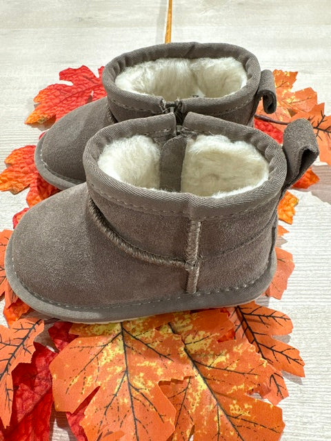 STIVALE IN PELLE CON ZIP FANGO