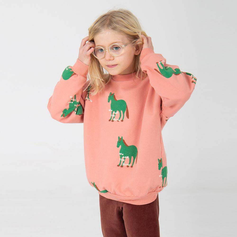 FELPA CAVALLI ROSA