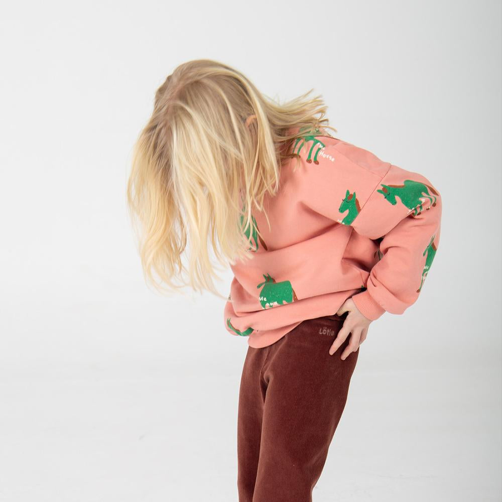 FELPA CAVALLI ROSA