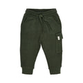 PANTALONE CARGO FELPATO VERDE