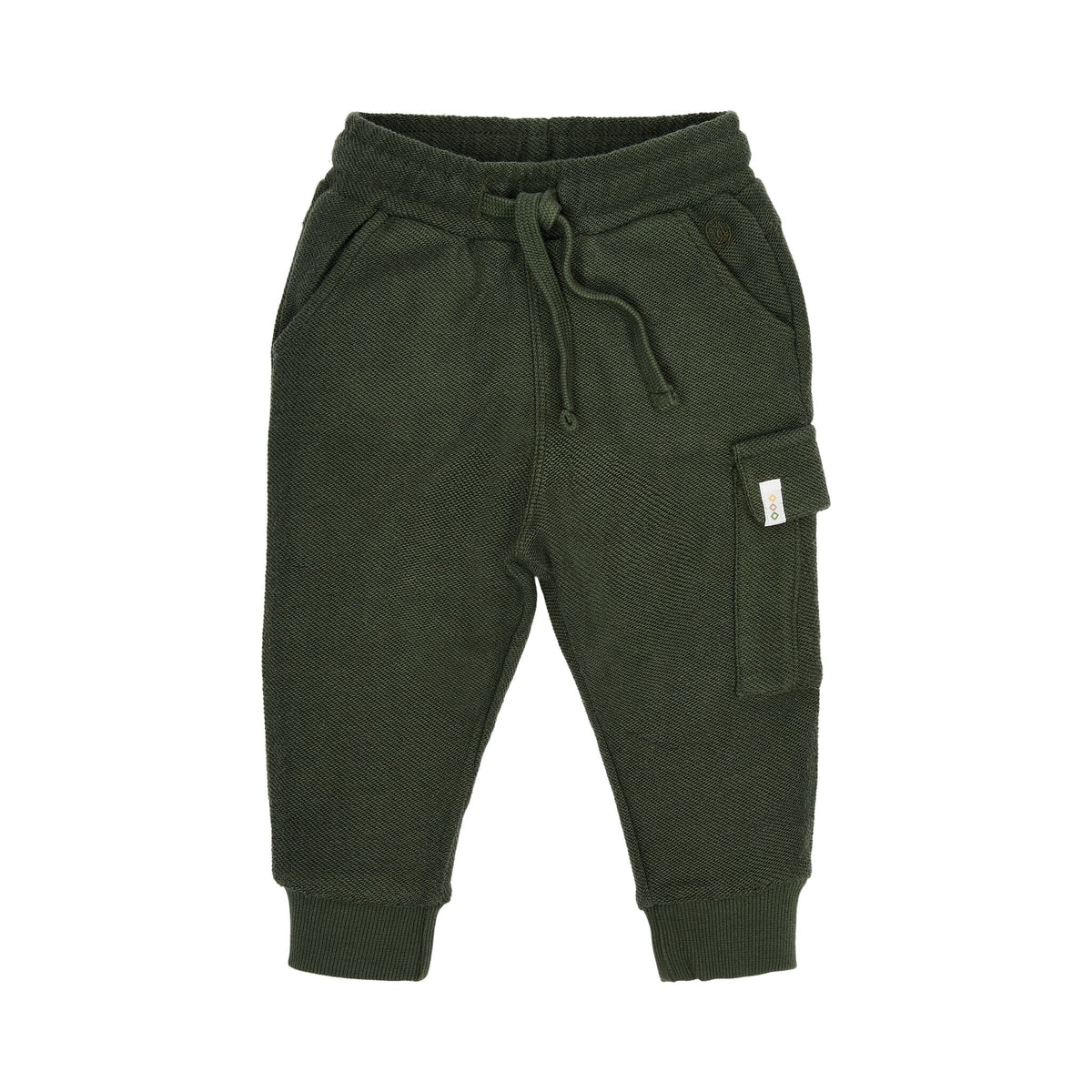 PANTALONE CARGO FELPATO VERDE