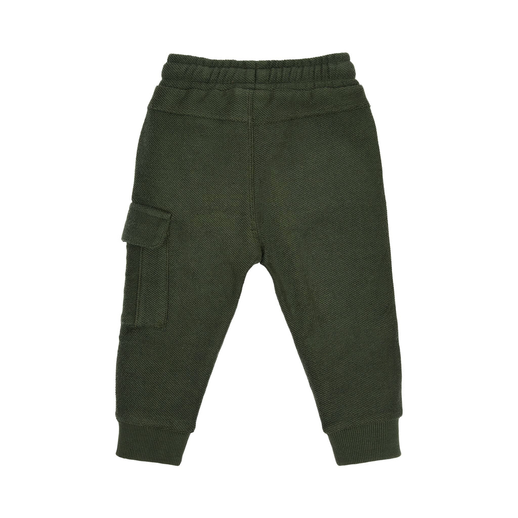 PANTALONE CARGO FELPATO VERDE
