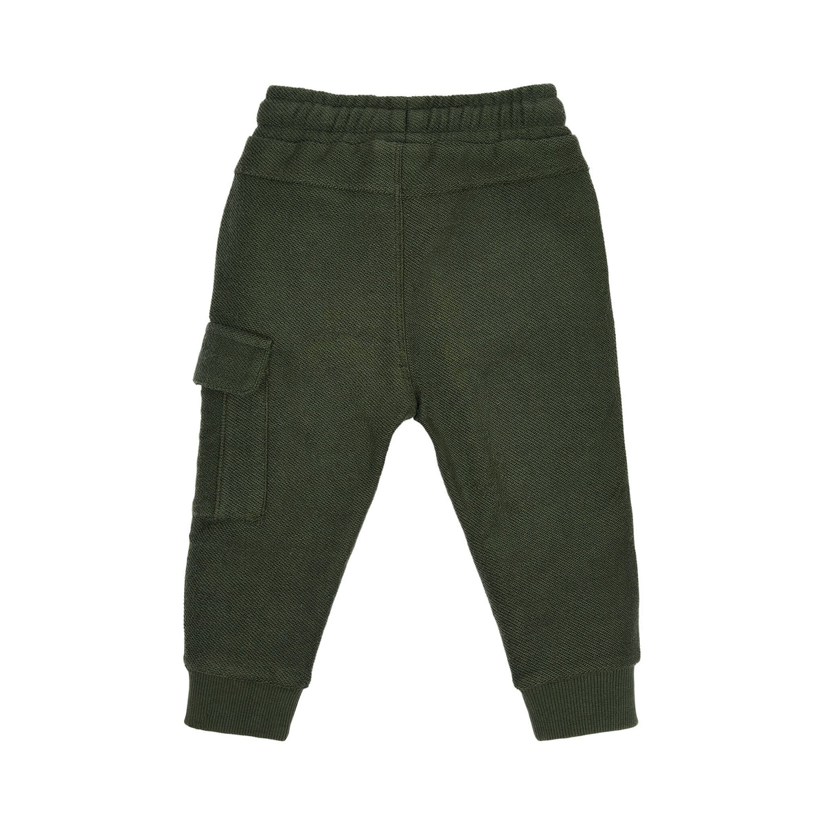 PANTALONE CARGO FELPATO VERDE
