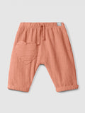 PANTALONE VELLUTO ROSA