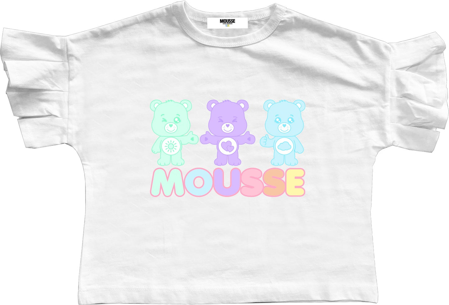 T-shirt crop bear Mousse