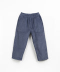 PANTALONE VELLUTO COSTE CON ELASTICO